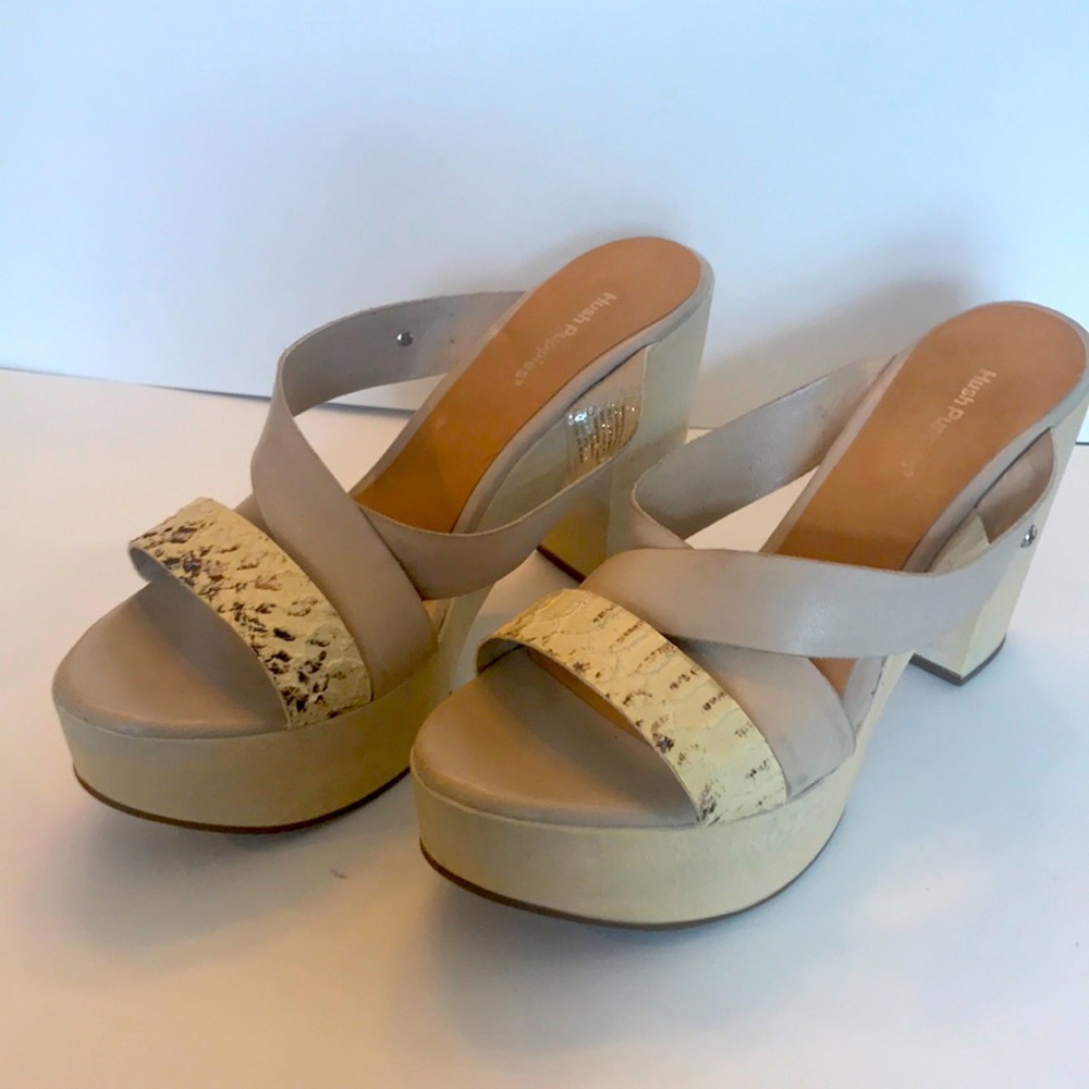 Hush Puppies platform sandals size US 10, EUR 41